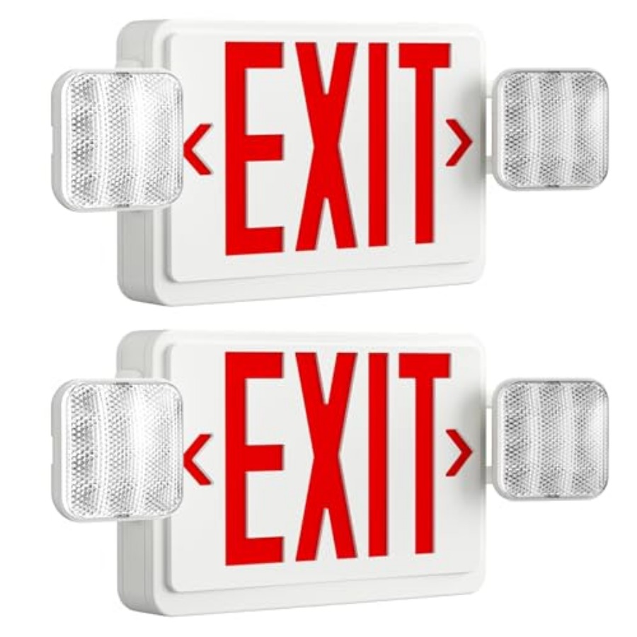 Emergency Exit Sign - LED Exit Sign with Emergency Lights,