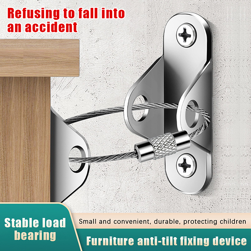 Earthquake Anchor Strap - 1Set Anti-Tip Furniture Anchors Earthquake Strap