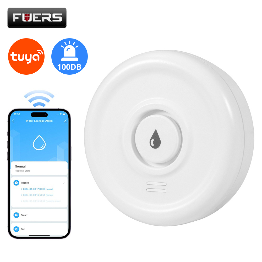 Water Alarm Sensor - Fuers Water Leakage Detector Smart Home