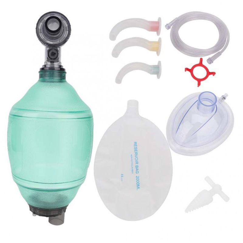 First Aid Bag Kit - Adults Manual Resuscitator PVC Ambu Bag