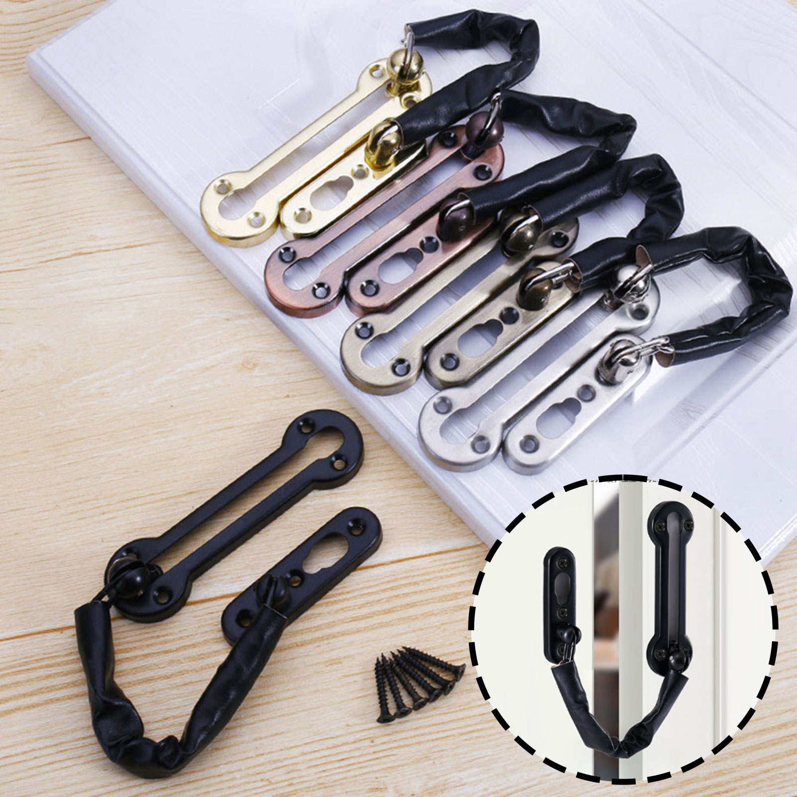 Security Chain Door - Anti-Theft Chain Door Lock Door-Bolt Stainless