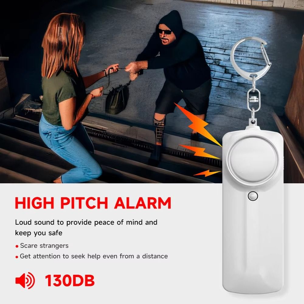 Personal Alarm Keychain - 130dB Loud Personal Security Alarm Loud