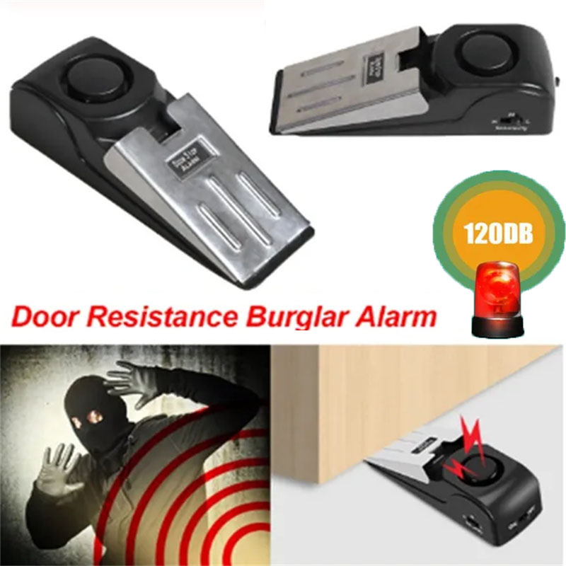 Door Stop Alarm - 120db Wireless Door Stop Stopper Alarm