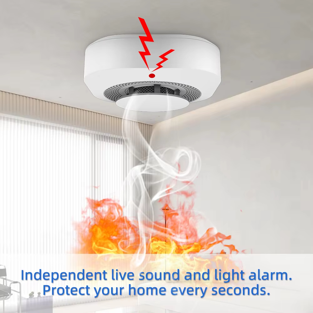 Smart Independent Smoke Detect - Smoke Detector Interconnected recension och pris