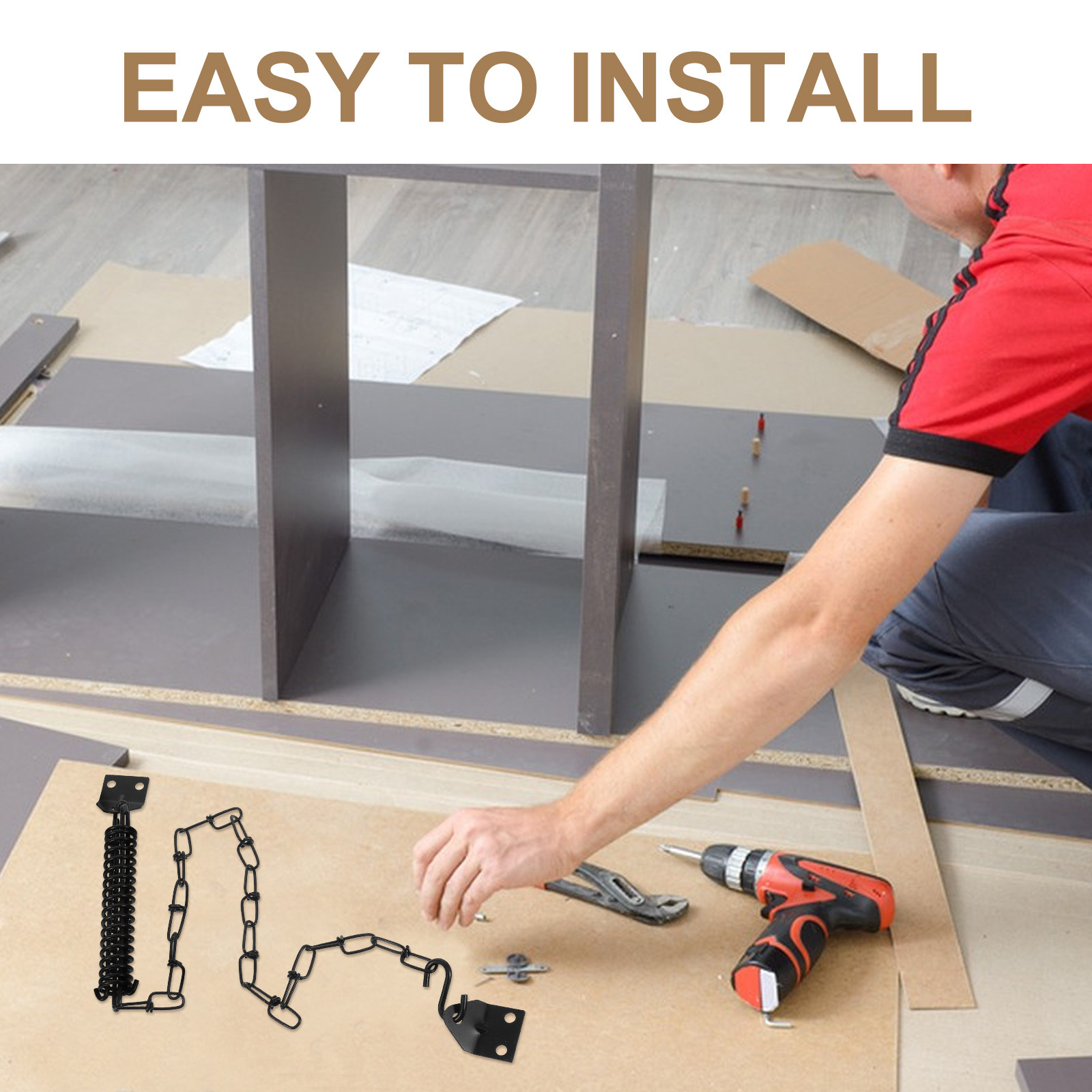 2Set American Style Handle Win - Security Chain Door recension och pris