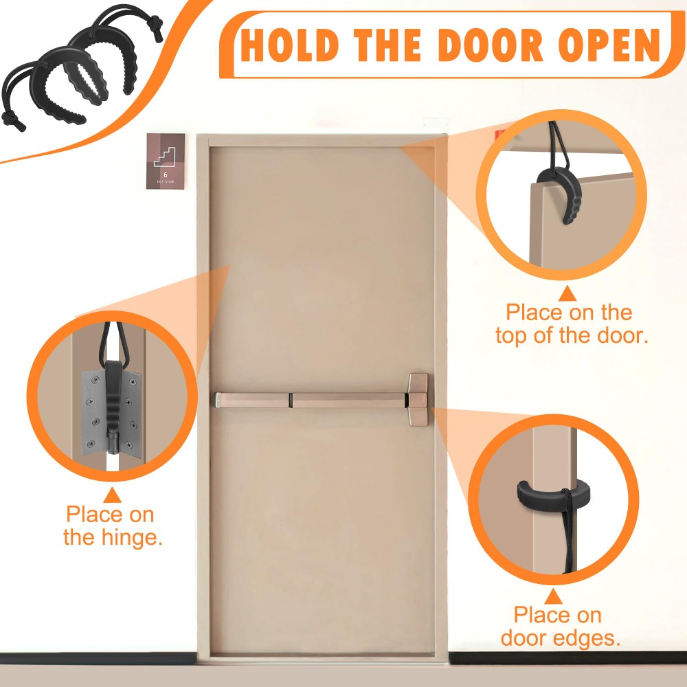 Easy to Use Rubber Door Jam Fi - Door Stop Alarm recension och pris