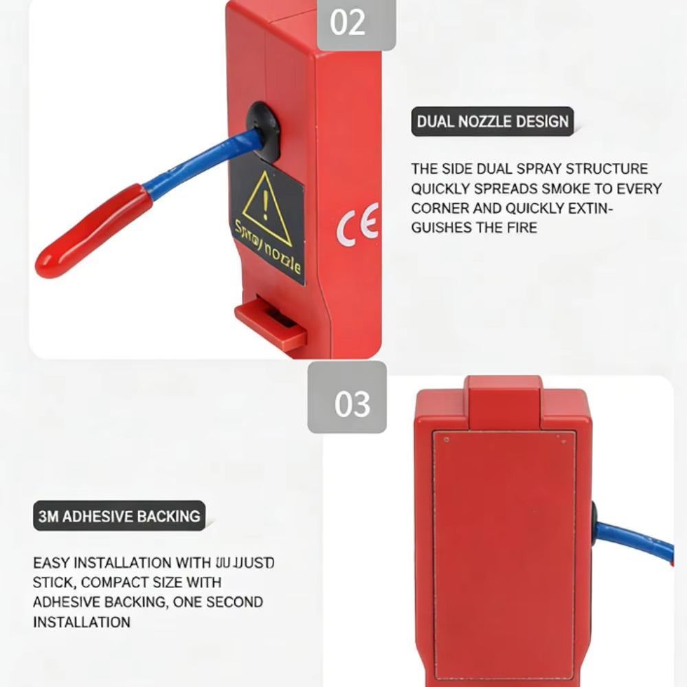 Dual-Line Design Flame Retarda - Fire Extinguisher Small recension och pris