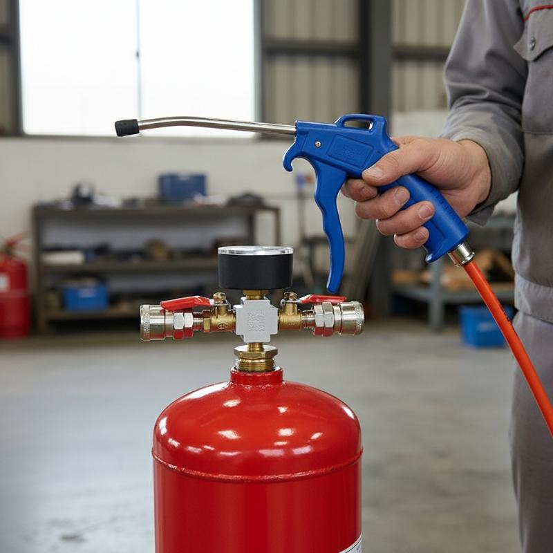 Portable Mobile Air Compressor - Fire Extinguisher Small recension och pris