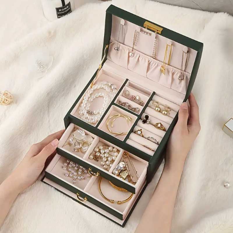 Three Drawer Handheld Jeweller - Lockbox Key Secure recension och pris