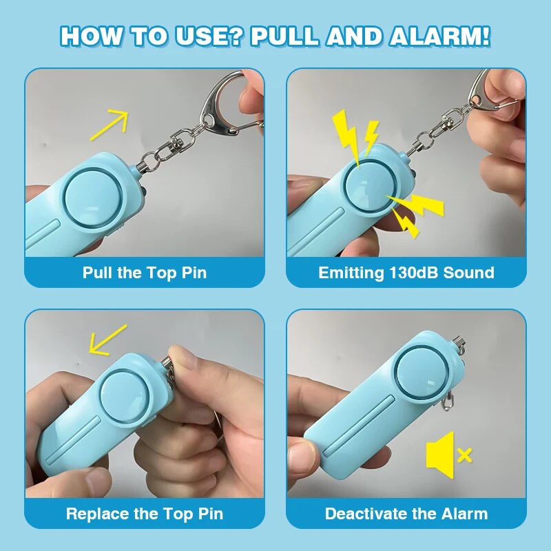 Personal Security Alarm Self D - Personal Alarm Keychain recension och pris