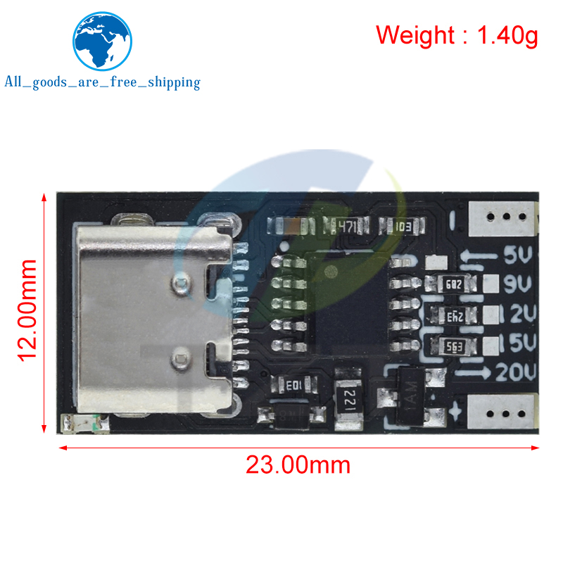 TZT Type-C PD2.0 PD3.0 9V 12V  - Co Detector Plug recension och pris