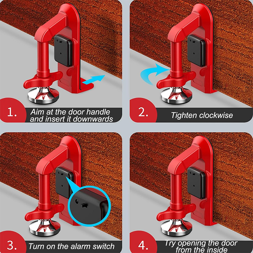 Battery Powered Alarm Door Sto - Door Stop Alarm recension och pris