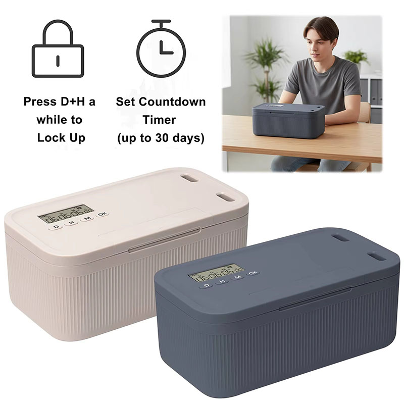 Lock Box with Timer Phone Lock - Medicine Cabinet Lock recension och pris