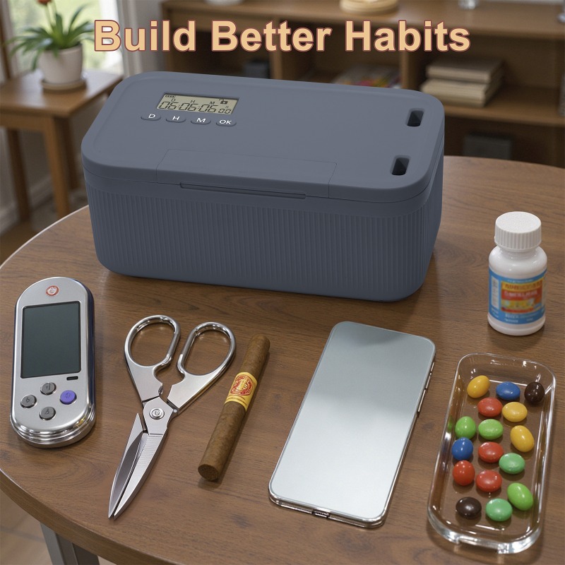 Lock Box with Timer Phone Lock - Medicine Cabinet Lock recension och pris