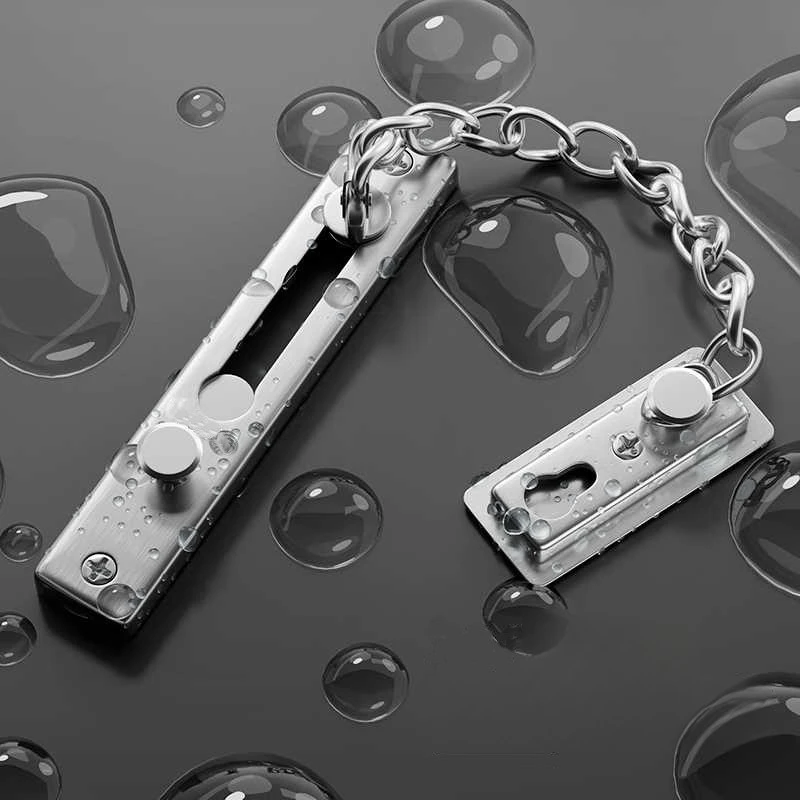 No Drill Stainless Steel Secur - Security Chain Door recension och pris