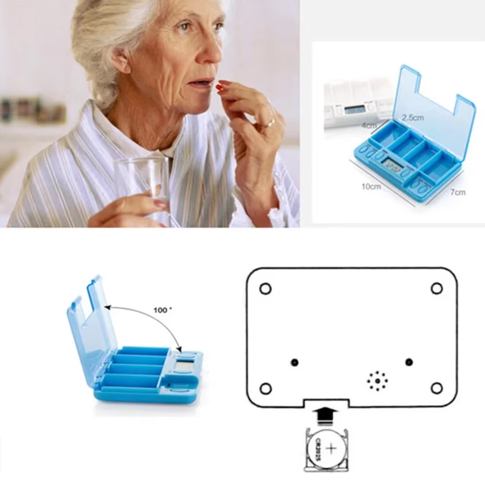 4 Grids Intelligent Reminder P - Medicine Cabinet Lock recension och pris