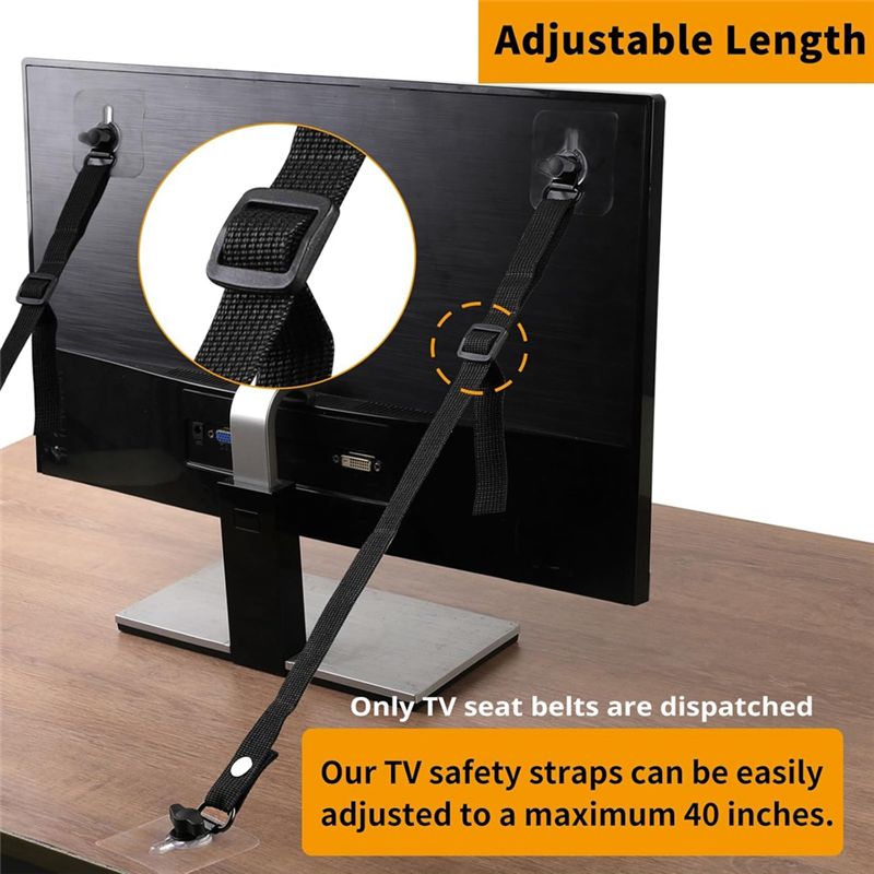 T23C No Drill Adhesive TV Safe - Earthquake Anchor Strap recension och pris