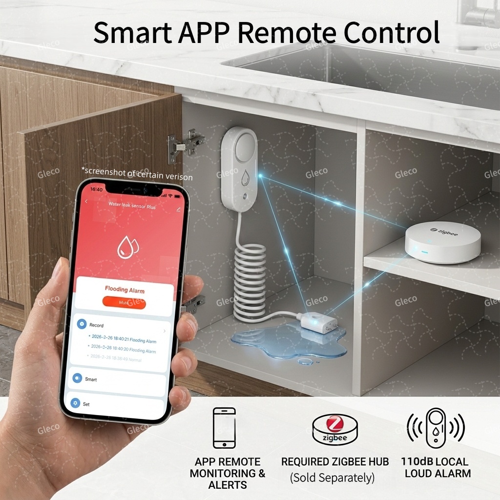 Zigbee Water Leak Sensor Flood - Water Alarm Sensor recension och pris