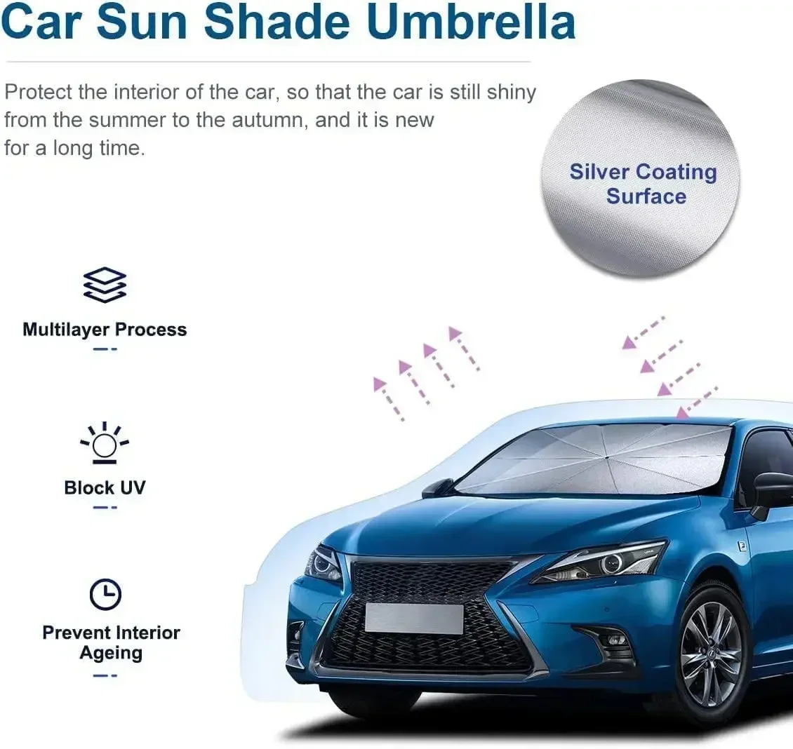 New Car Windshield SunShades U - Window Lock Bar recension och pris