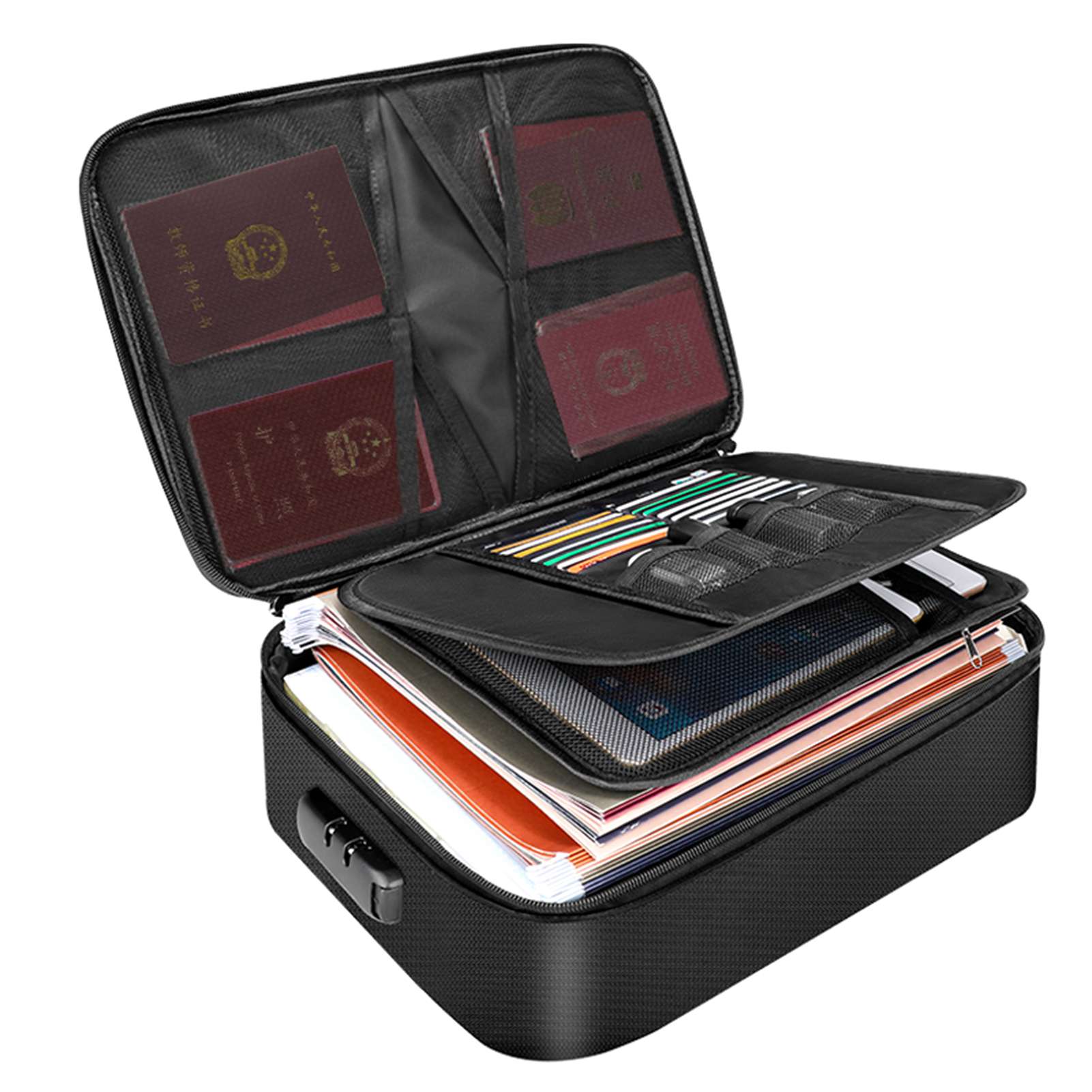 Fireproof Document Bag with Zi - Fire Safe Document recension och pris