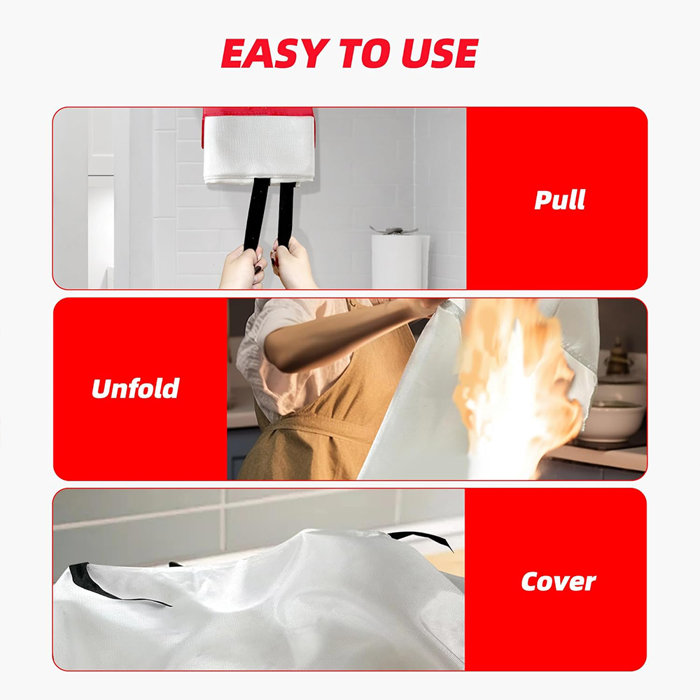 Fire Blanket 2 Pack 2*2m/1.5*1 - Fire Blanket Kitchen recension och pris