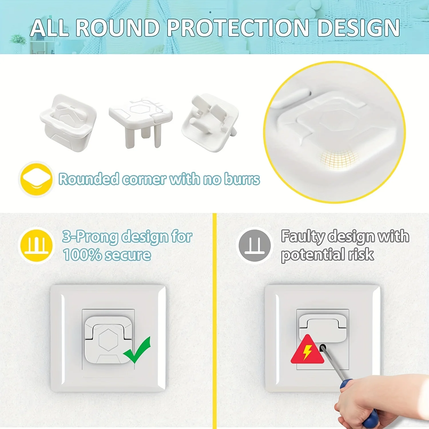 1-20Pc Baby Proof Outlet Cover - Outlet Cover Baby recension och pris