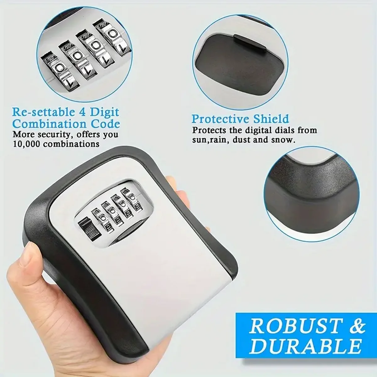 Waterproof Portable Combinatio - Lockbox Key Secure recension och pris