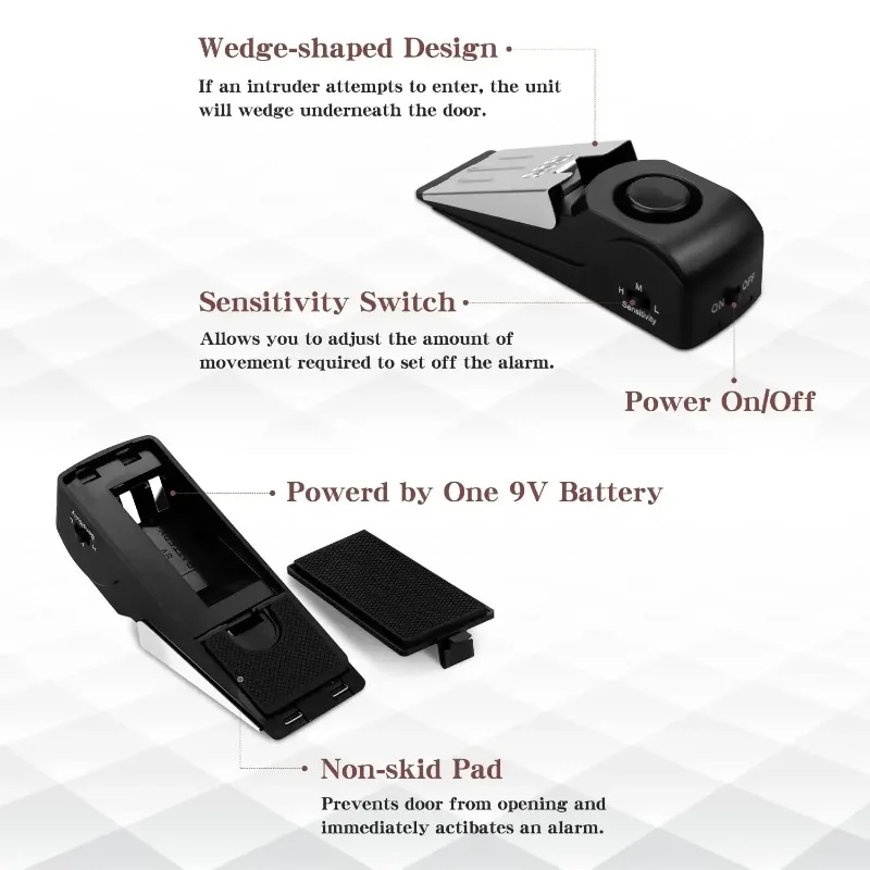 ZEXEF mini security protection - Door Stop Alarm recension och pris