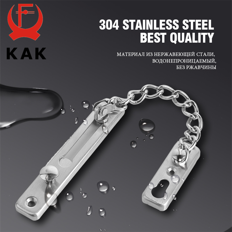 KAK 304 Stainless Steel Securi - Security Chain Door recension och pris
