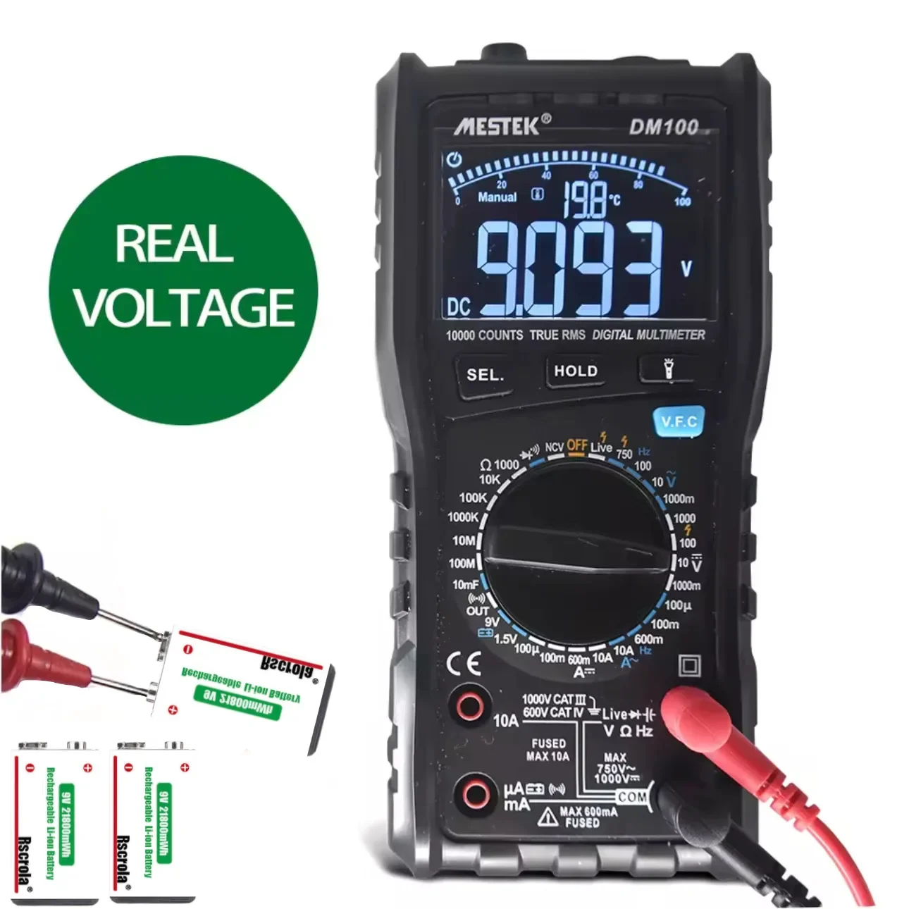 9V 21800mWh Rechargeable Lithi - Smoke Detector Interconnected recension och pris
