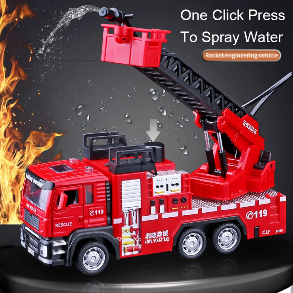 1/32 Fire Engine Car Toy Model - Fire Escape Ladder recension och pris
