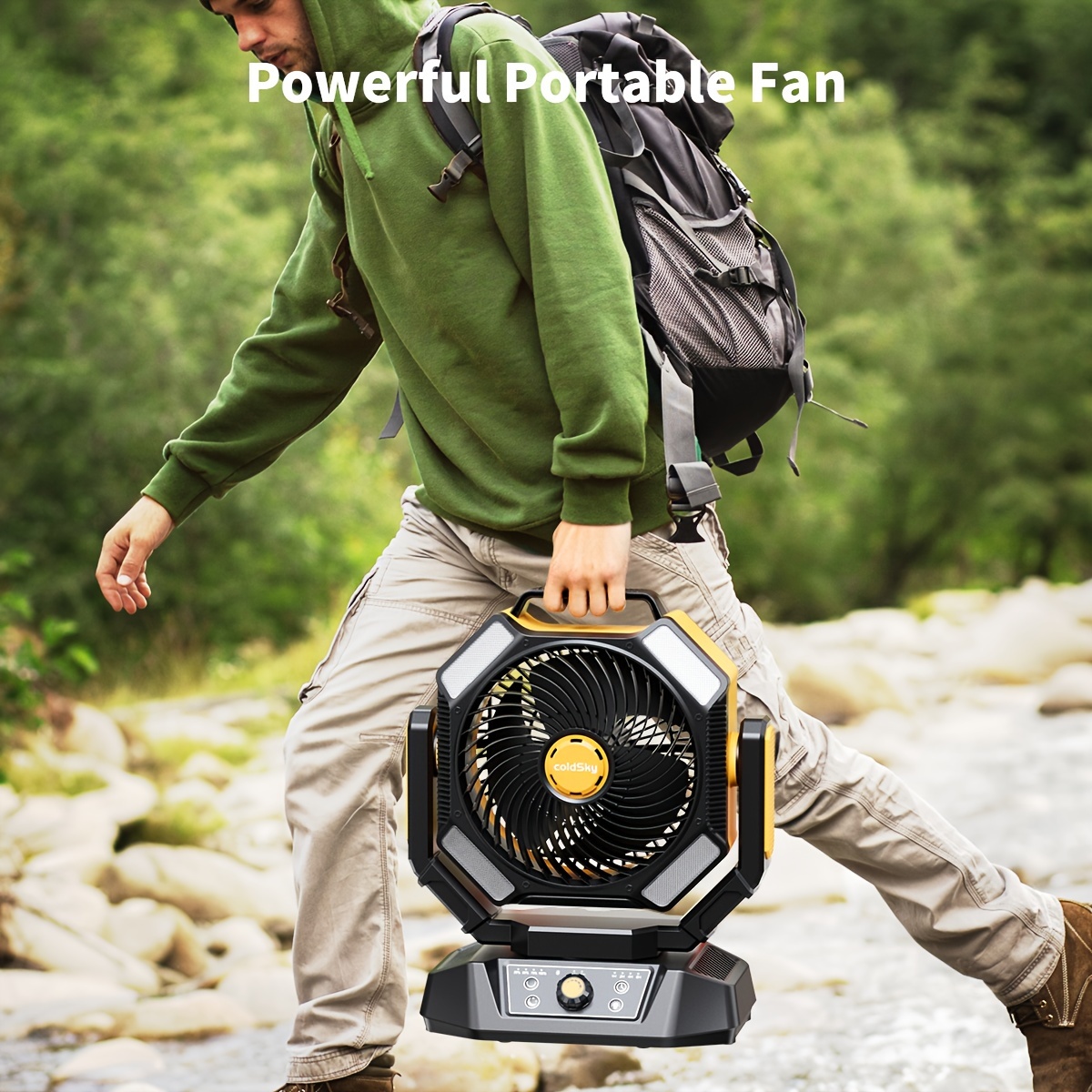 coldSky  Camping Fan, Battery  - Power Outage Light recension och pris