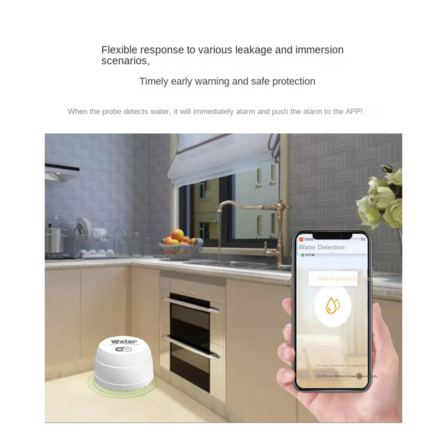 ABKW-3X Wifi Crow Smart Water  - Water Alarm Sensor recension och pris