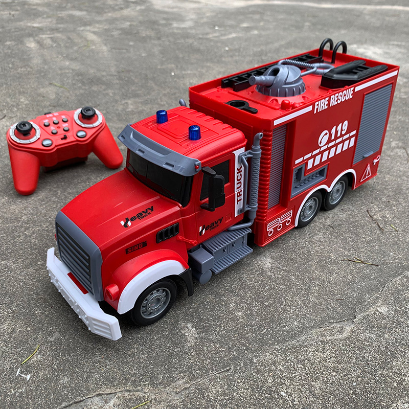 2.4G RC Fire Engine Car with S - Fire Escape Ladder recension och pris