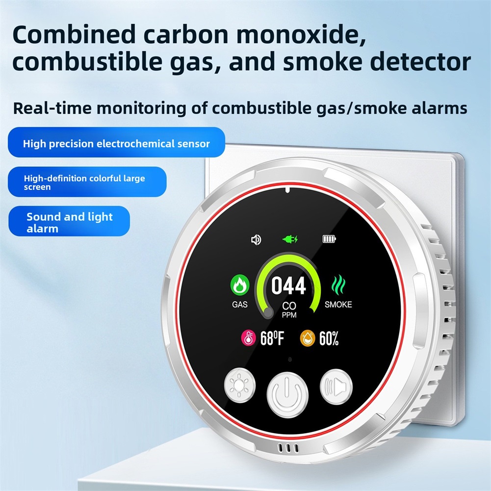 Home Safety Alarm,5 in 1 Carbo - Co Detector Plug recension och pris