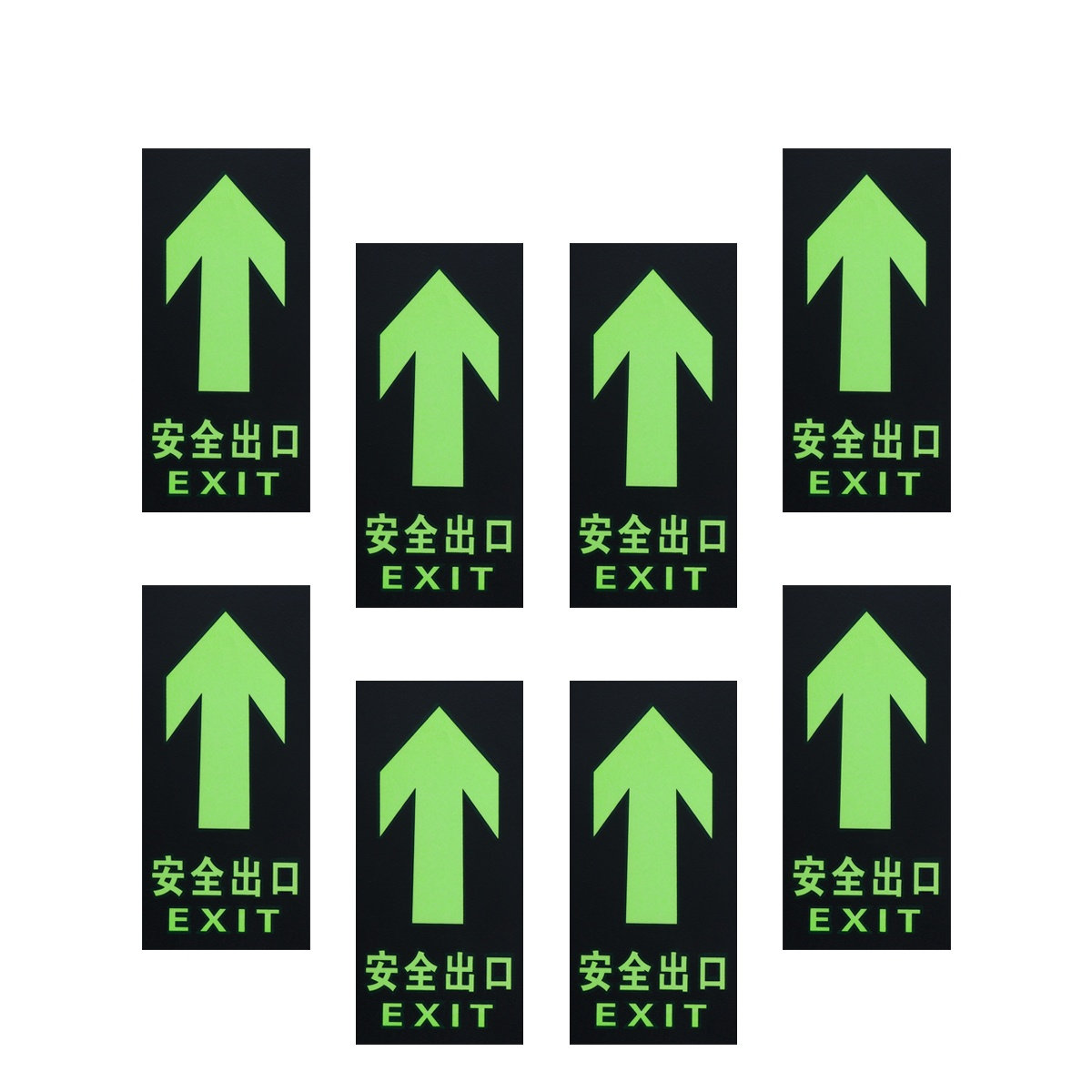 8Pcs Safety Exit Sign Luminous - Emergency Exit Sign recension och pris