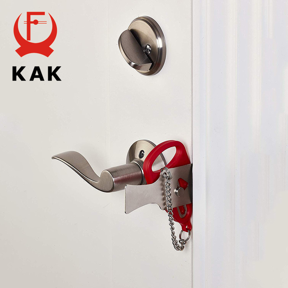 KAK Portable Door Lock Keyless - Security Chain Door recension och pris