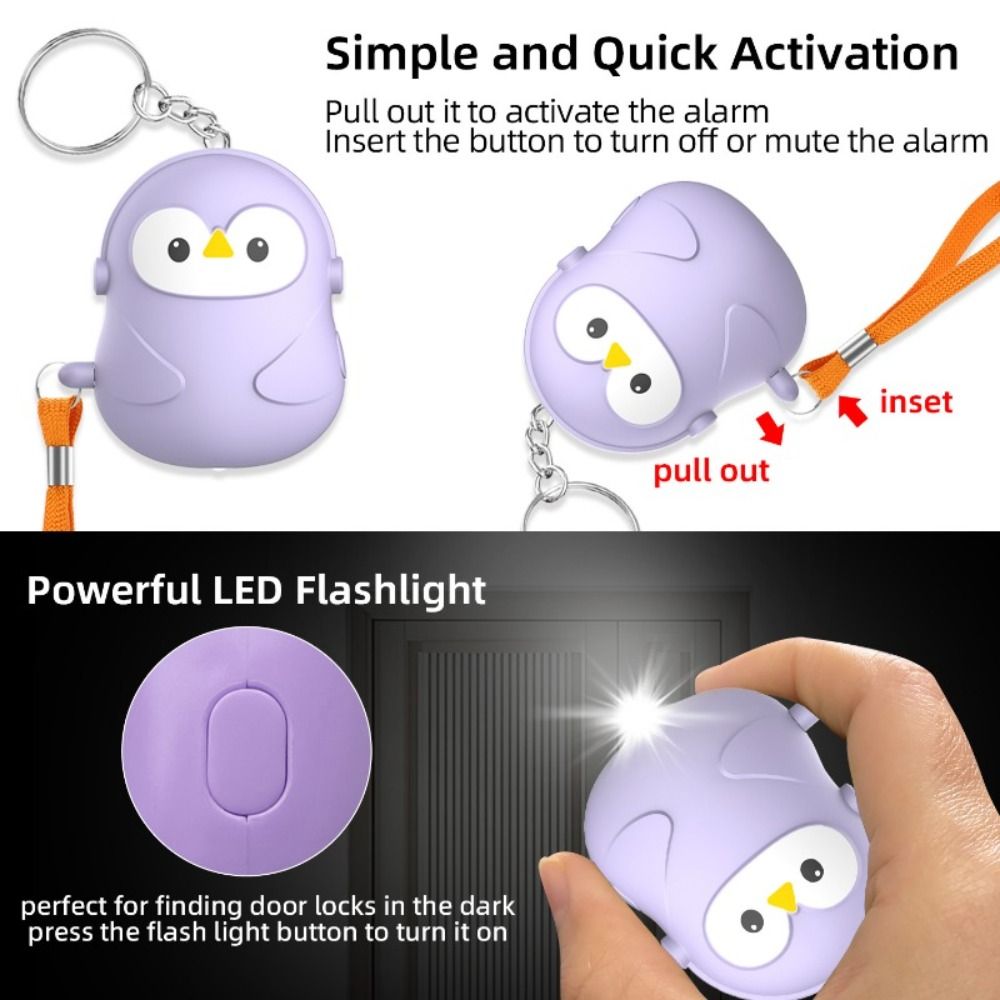 New 130dB Personal Self Defens - Personal Alarm Keychain recension och pris