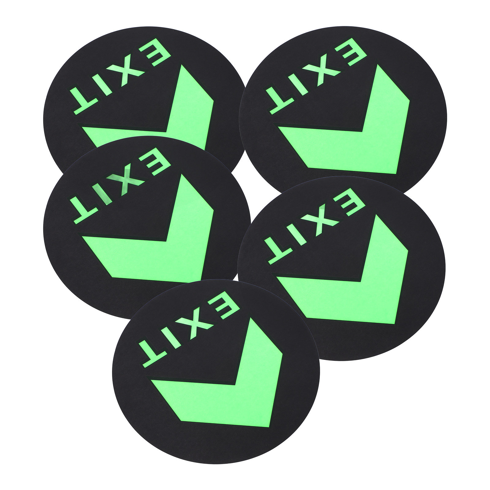 5Pcs Glow in Dark Exit Safety  - Emergency Exit Sign recension och pris