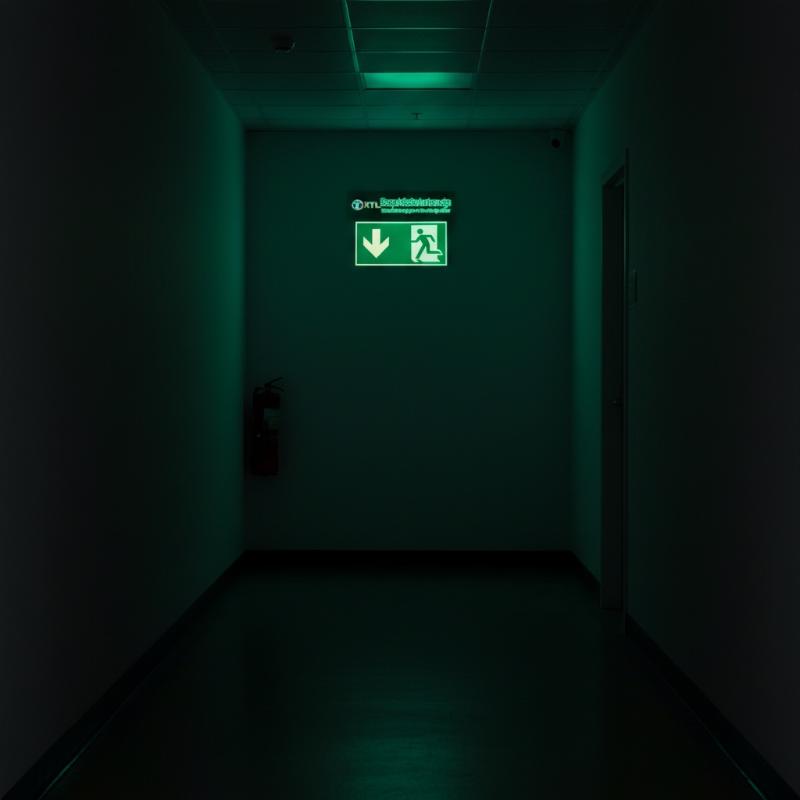 1 Sheet Glow-In-The-Dark Safet - Emergency Exit Sign recension och pris