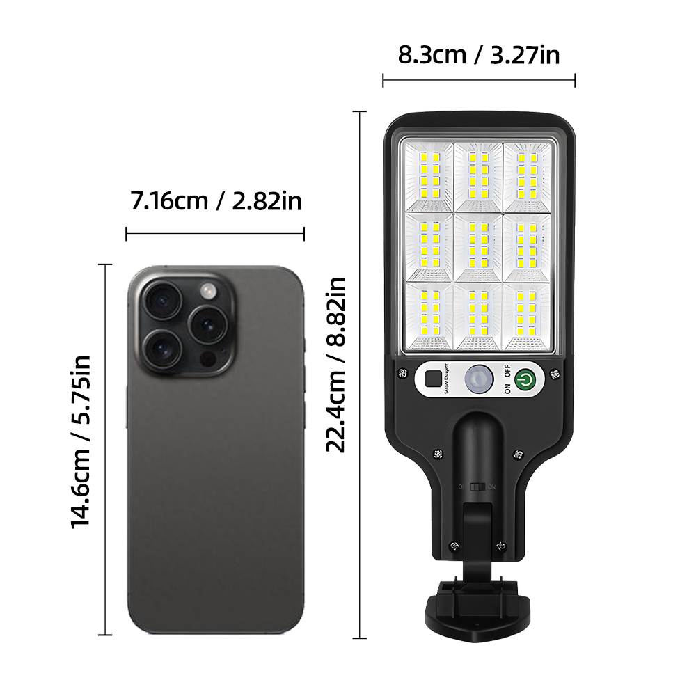 1/8pc Solar Outdoor Floodlight - Power Outage Light recension och pris