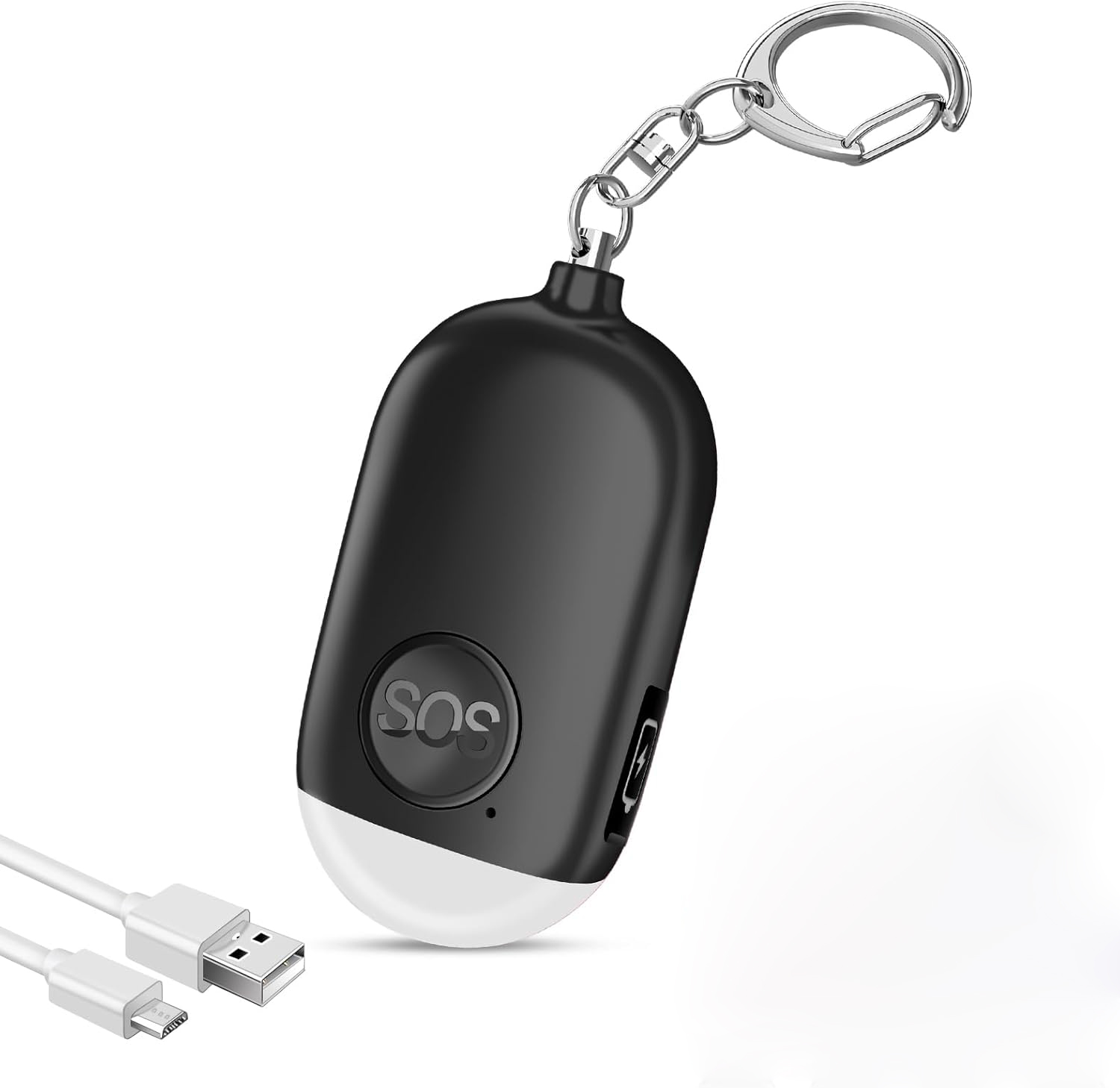 1pc Ultra-Loud 130DB Personal  - Personal Alarm Keychain recension och pris