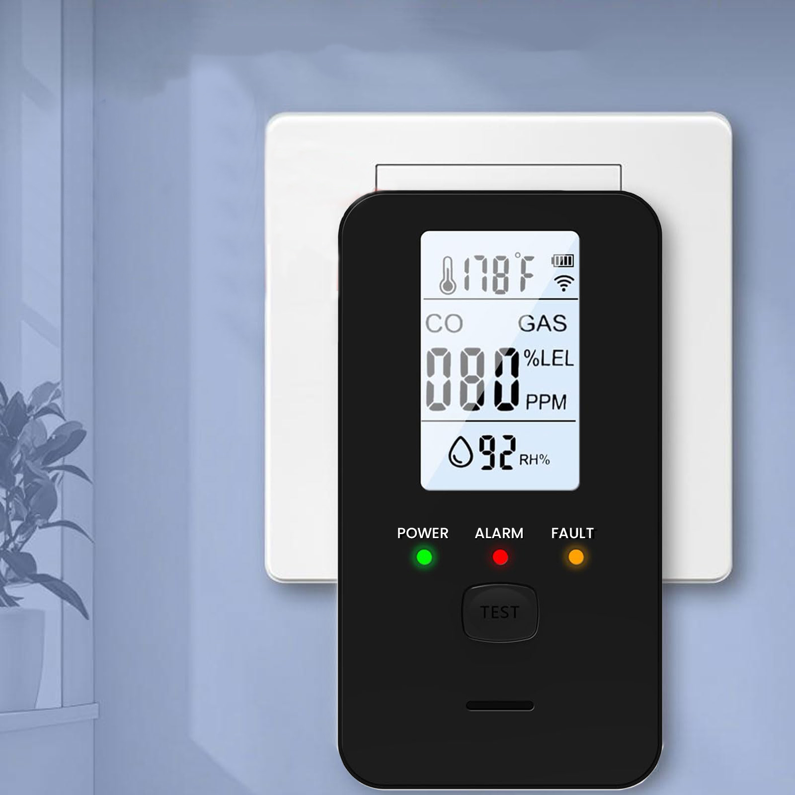 4-in-1 Gas & Carbon Monoxide D - Co Detector Plug recension och pris