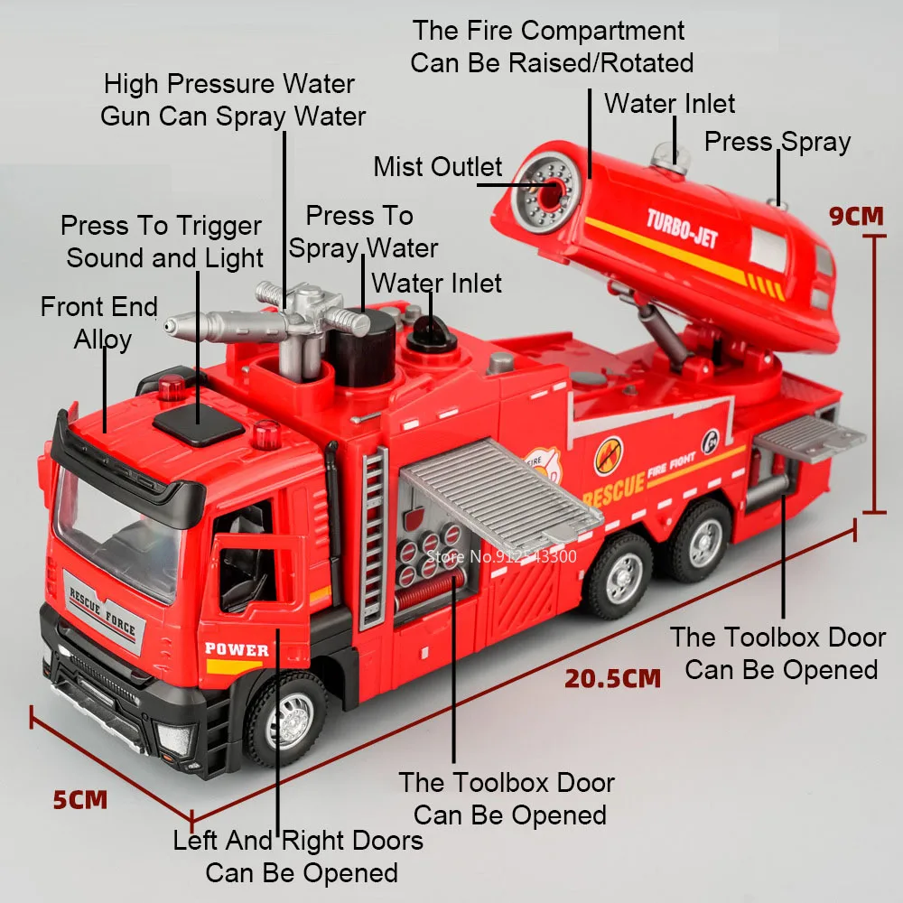 1:32 Scale Water Spray Fire Tr - Fire Escape Ladder recension och pris