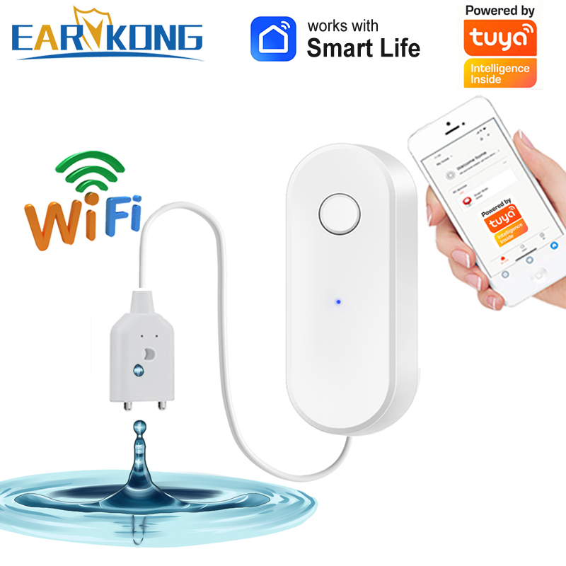 Tuya WiFi Smart Water Leak Sen - Water Alarm Sensor recension och pris