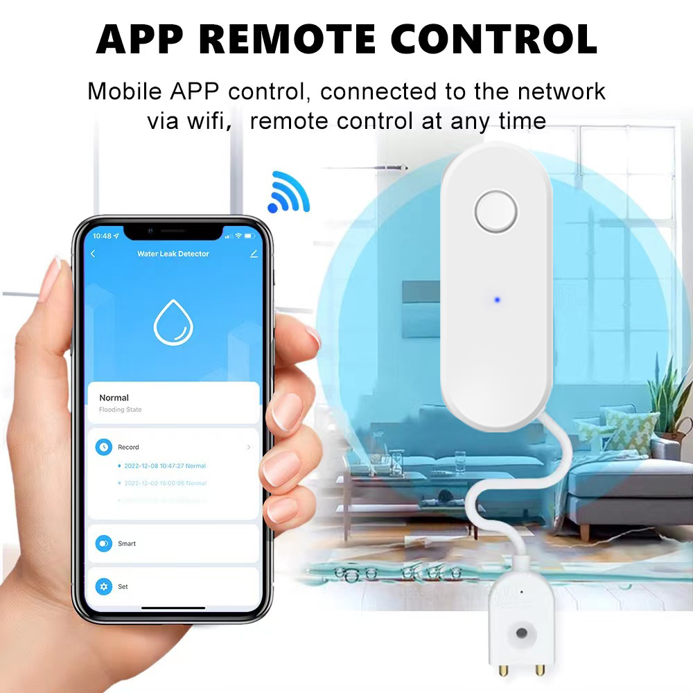 Tuya WiFi Smart Water Leak Sen - Water Alarm Sensor recension och pris