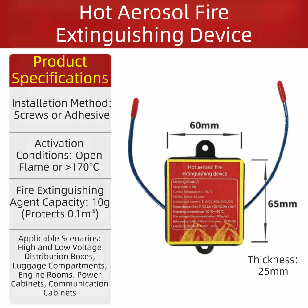 Dual-Line Design Flame Retarda - Fire Extinguisher Small recension och pris