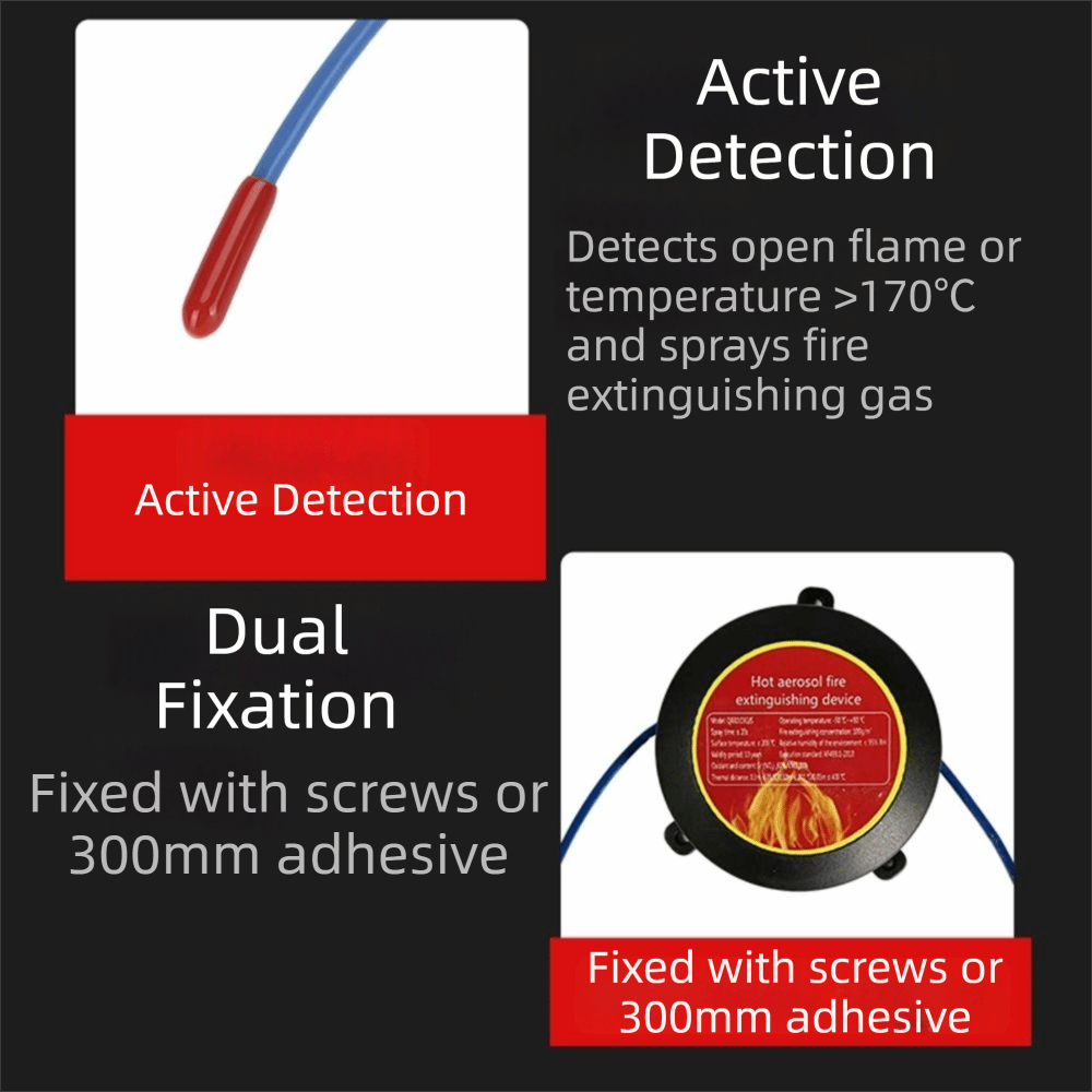 Dual-Line Design Flame Retarda - Fire Extinguisher Small recension och pris