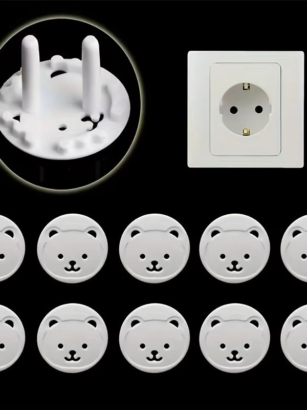15pcs Bear EU Power Socket Ele - Outlet Cover Baby recension och pris