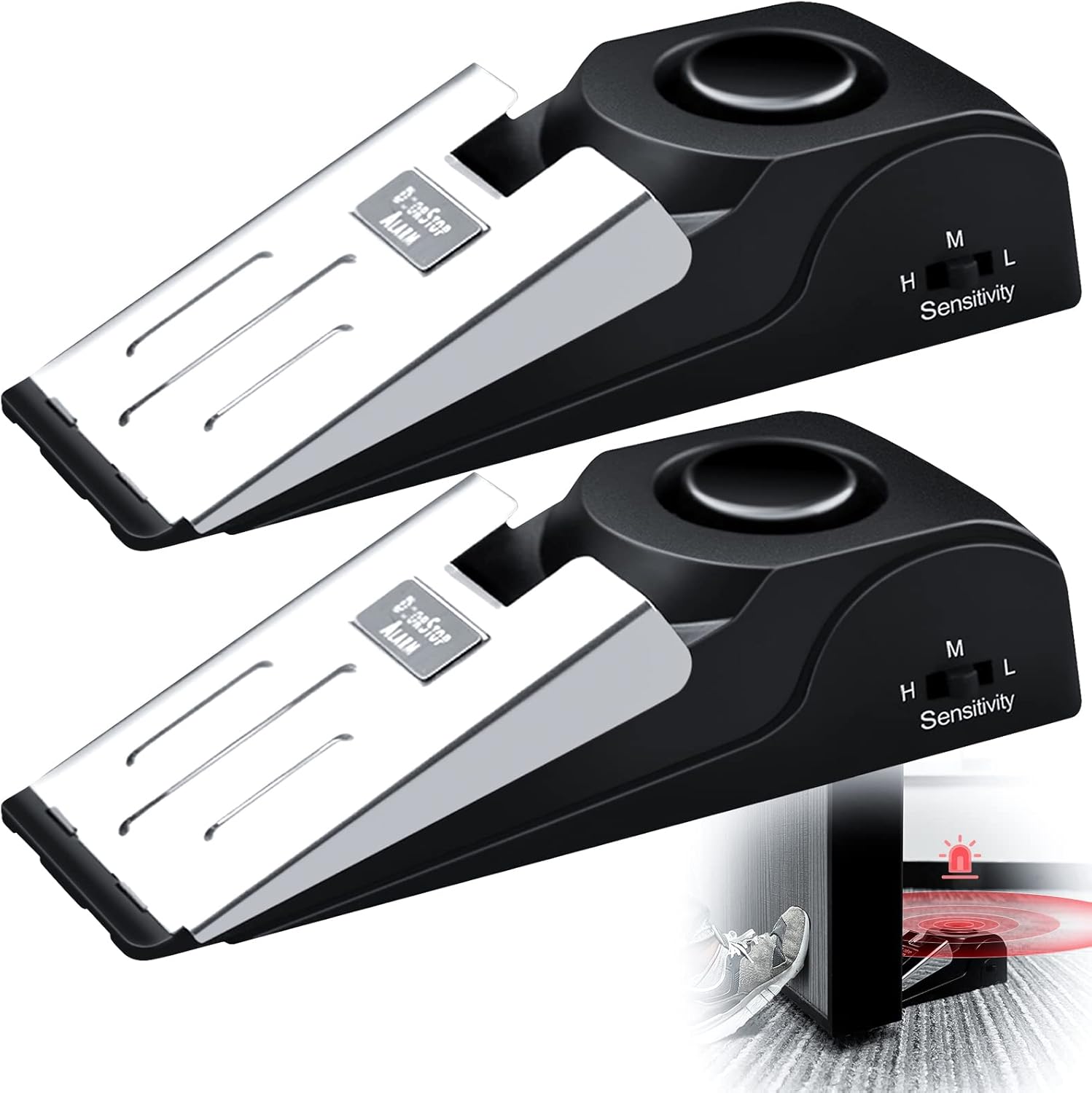 1/2Pcs Portable Travel 120 DB  - Door Stop Alarm recension och pris